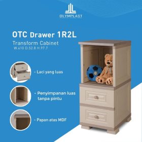 Lemari/Laci Plastik serbaguna-OTC 1R2L