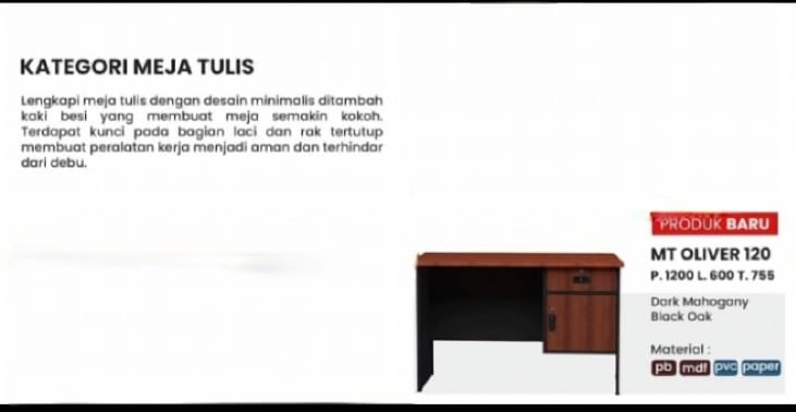 Meja Kantor-MT OLIVER 120