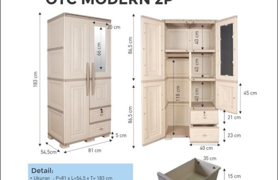 Lemari Pakain Plastik-OTC MODERN 2P