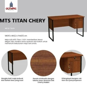 Meja Kantor-MTS TITAN CHERRY