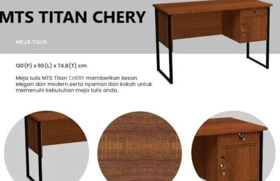 Meja Kantor-MTS TITAN CHERRY