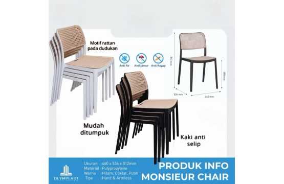 Kursi Plastik Monsieur