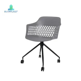 Netta Chair B (hitam, abu, putih)