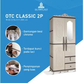 Lemari Pakaian Plastik-(OTC CLASSIC 2P)