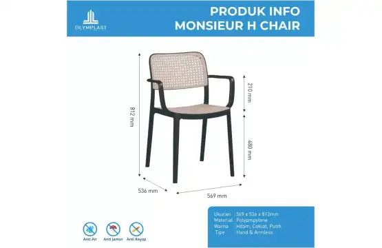 Kursi Plastik Monsieur H