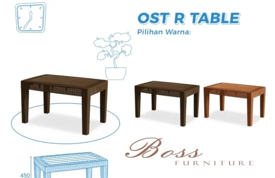 OST R plastik coklat muda/coklat tua