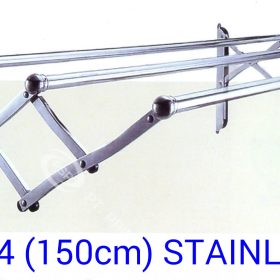 Jemuran Baju Dinding Lipat Stainless -0434 KMN