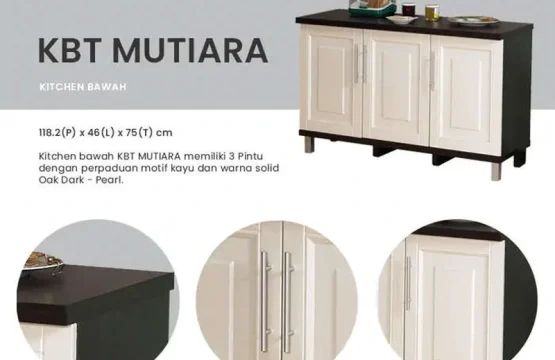 Lemari Rak Dapur Bawah - KBT MUTIARA