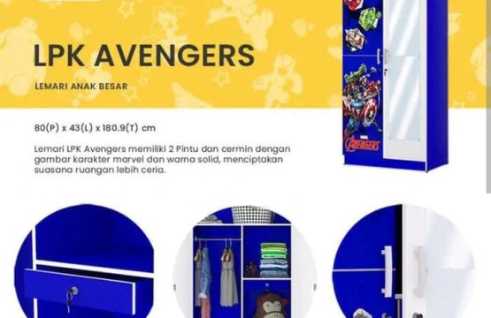 Lemari Pakaian Anak / Lemari Baju Anak LPK AVENGERS