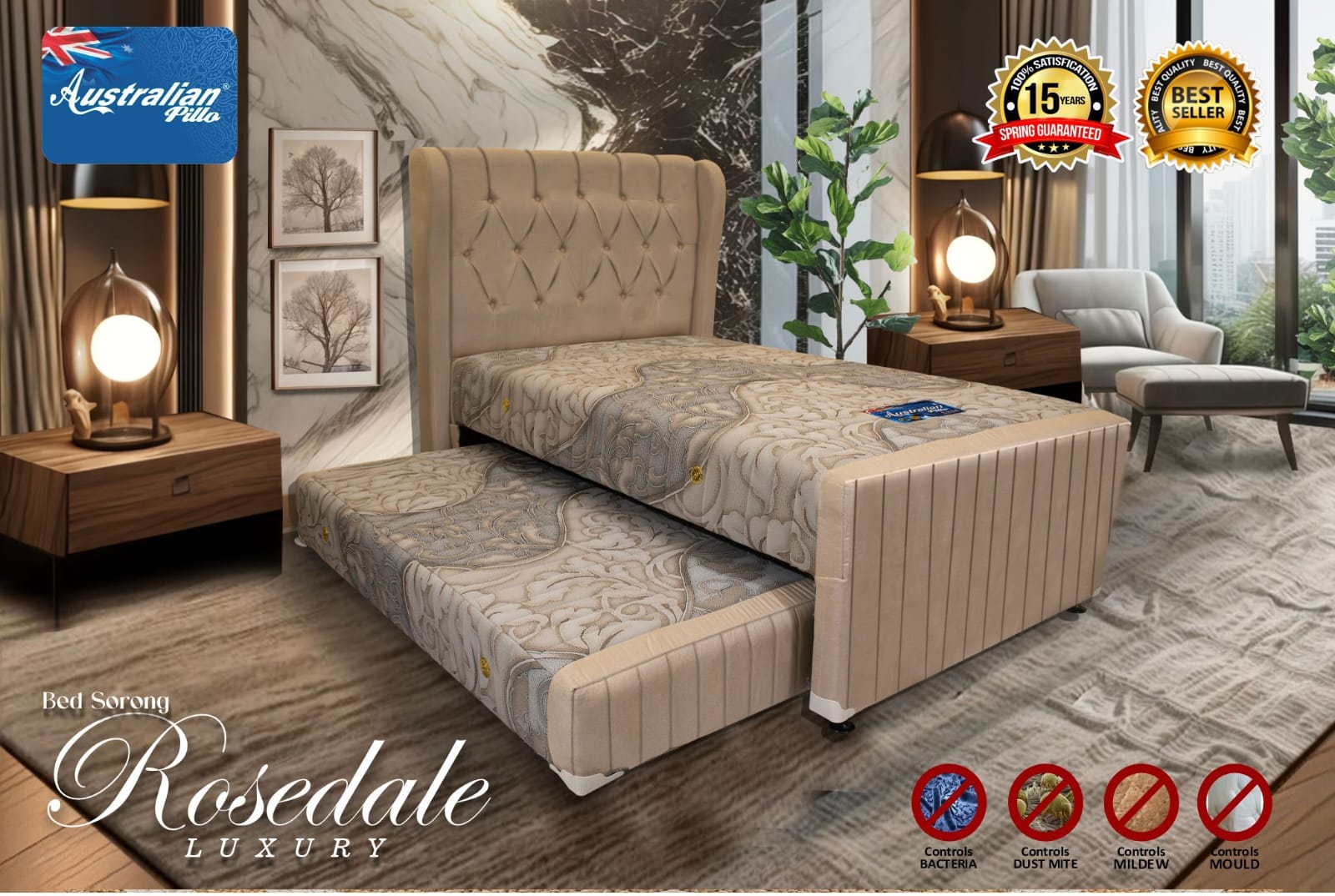 Springbed-(Sorong Rosedale Luxury)