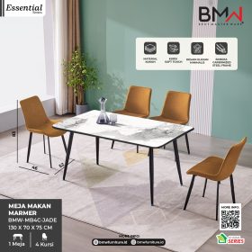 Meja Makan Marmer-(BMW-MB4C-JADE)