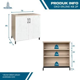 Kitchen Set Bawah 2 Pintu - OKD ERLINE KB 2P