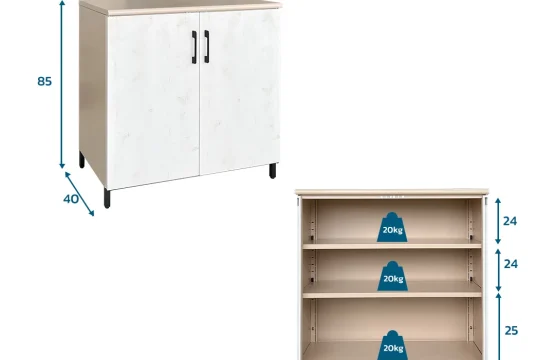 Kitchen Set Bawah 2 Pintu - OKD ERLINE KB 2P