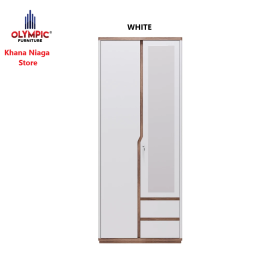 Lemari Pakaian - (Urban Modern) Rustic LP 2P - White