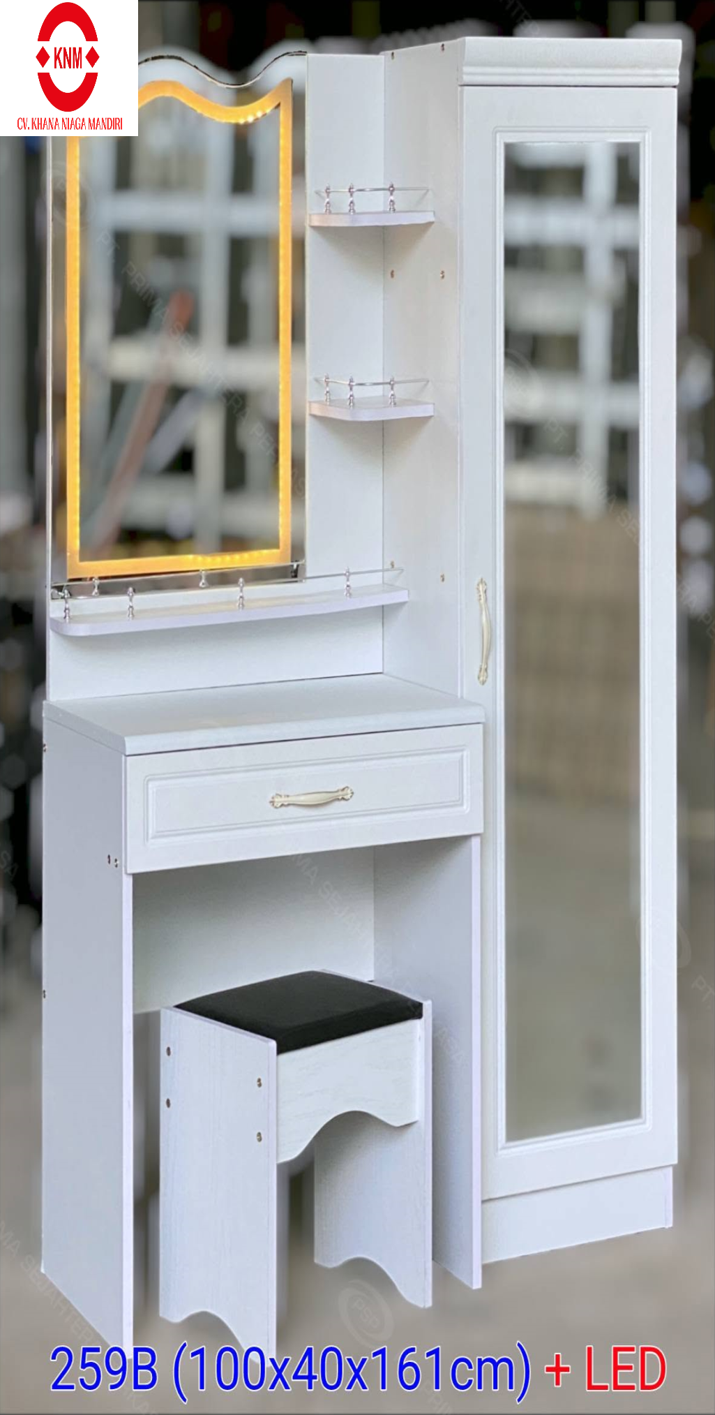 Lemari Hias + LED - 259B