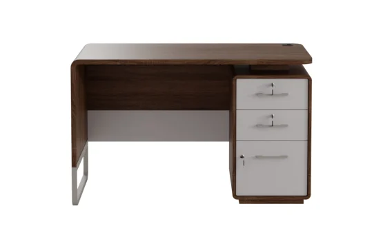 Meja Kerja - (Urban Modern) Brown MT 120 - White
