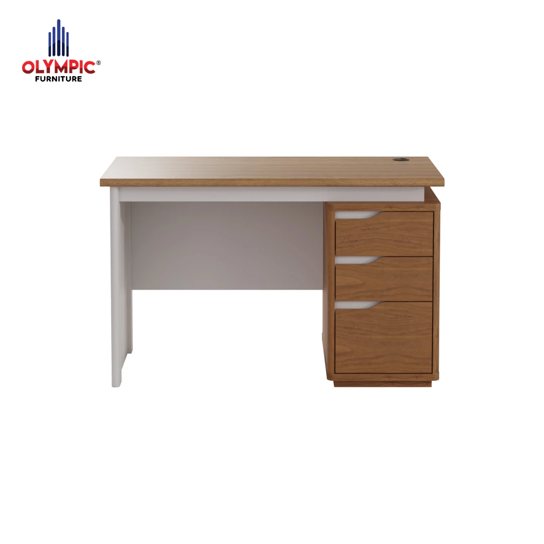 Meja Kerja - (Urban Modern) Natural MT 120 - White