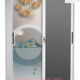 Lemari Pakain Besi Sliding - RU619
