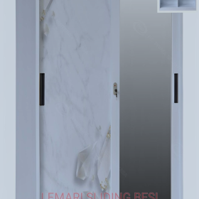 Lemari Pakain Besi Sliding - SU414