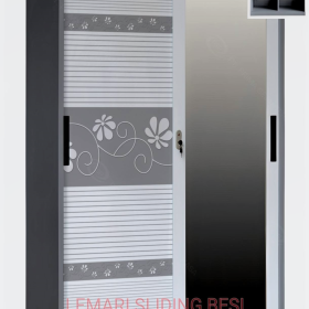 Lemari Pakain Besi Sliding - SU348