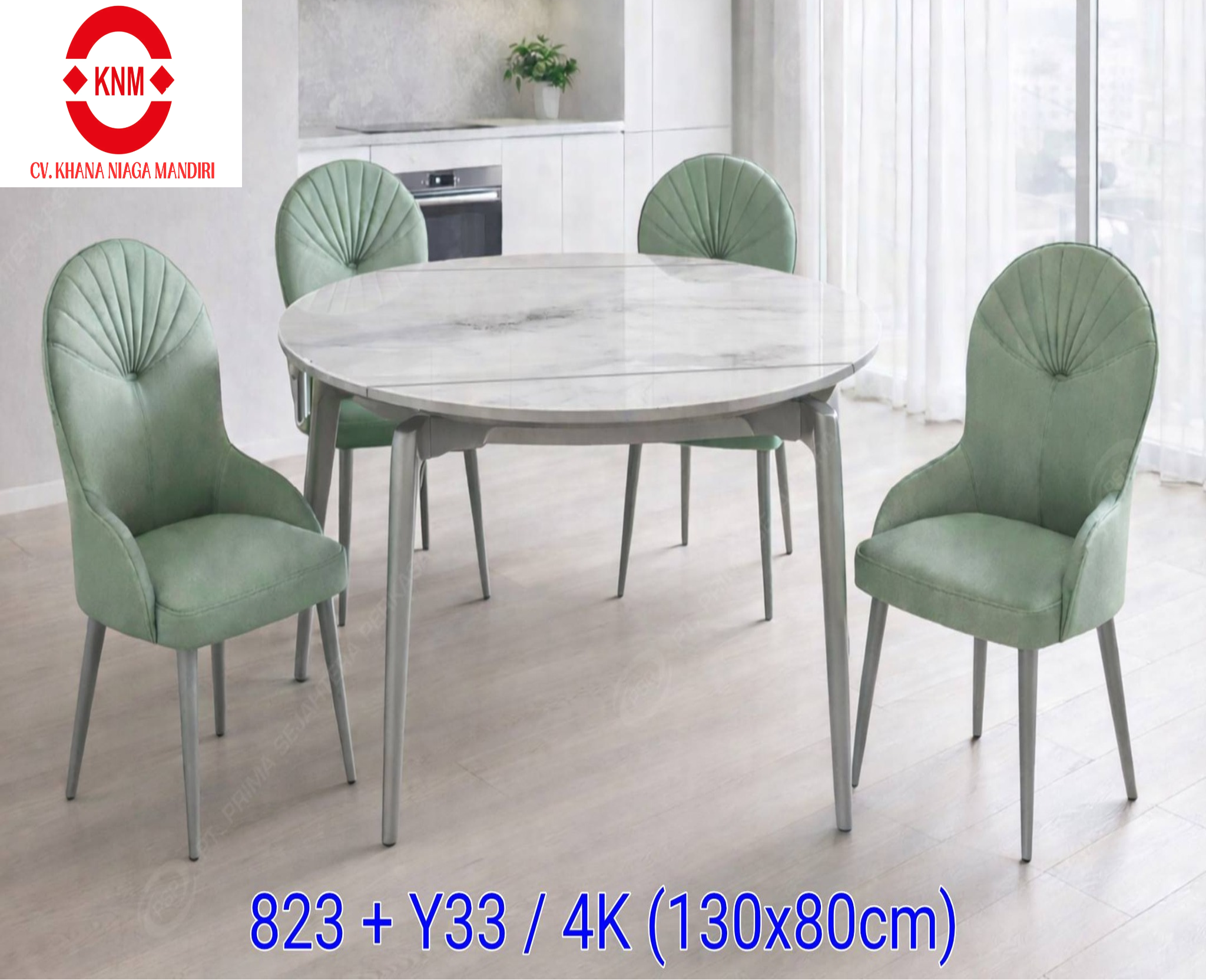 Meja makan Marmer - 823/4k